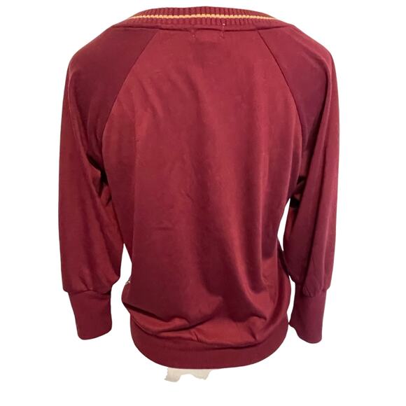 Anthropologie TINY Ashlee Floral Top Womens XS Purple V-Neck Puff Sleeve Boho - Picture 4 of 9